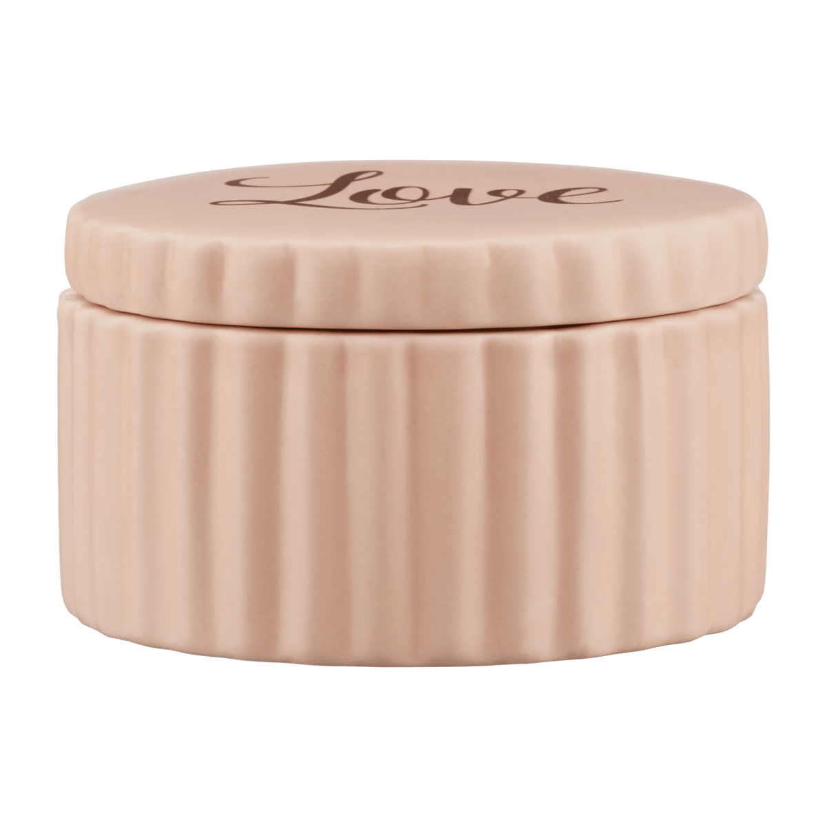 Ribbed Pot with LOVE Printed Lid