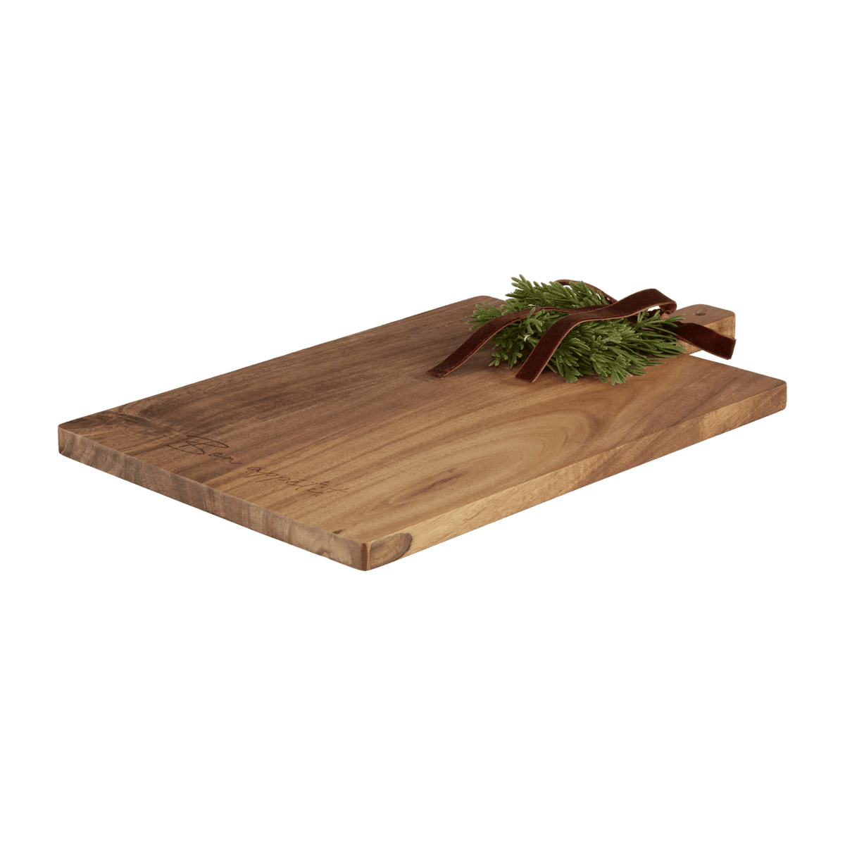 Wood Tray with Wreath