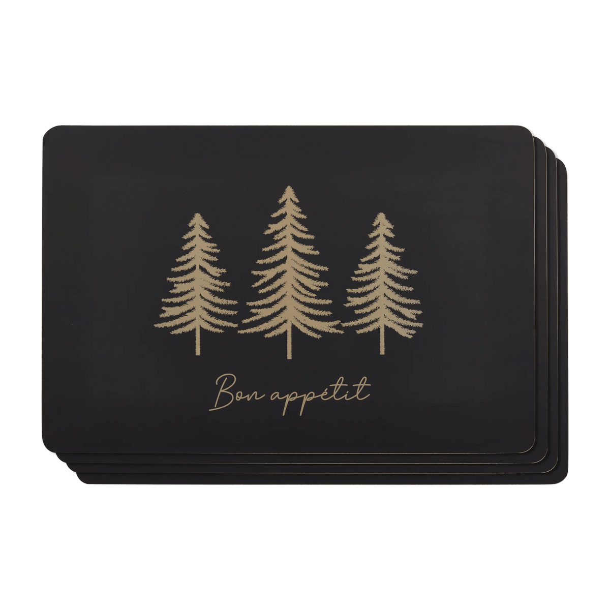 Ensemble de 4 napperons en MDF