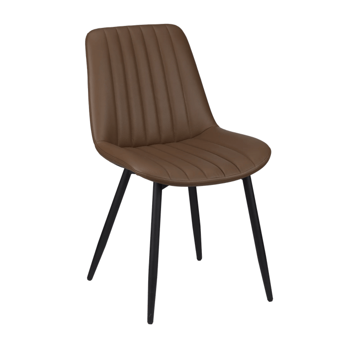 PU and Metal Legs Dining Chair