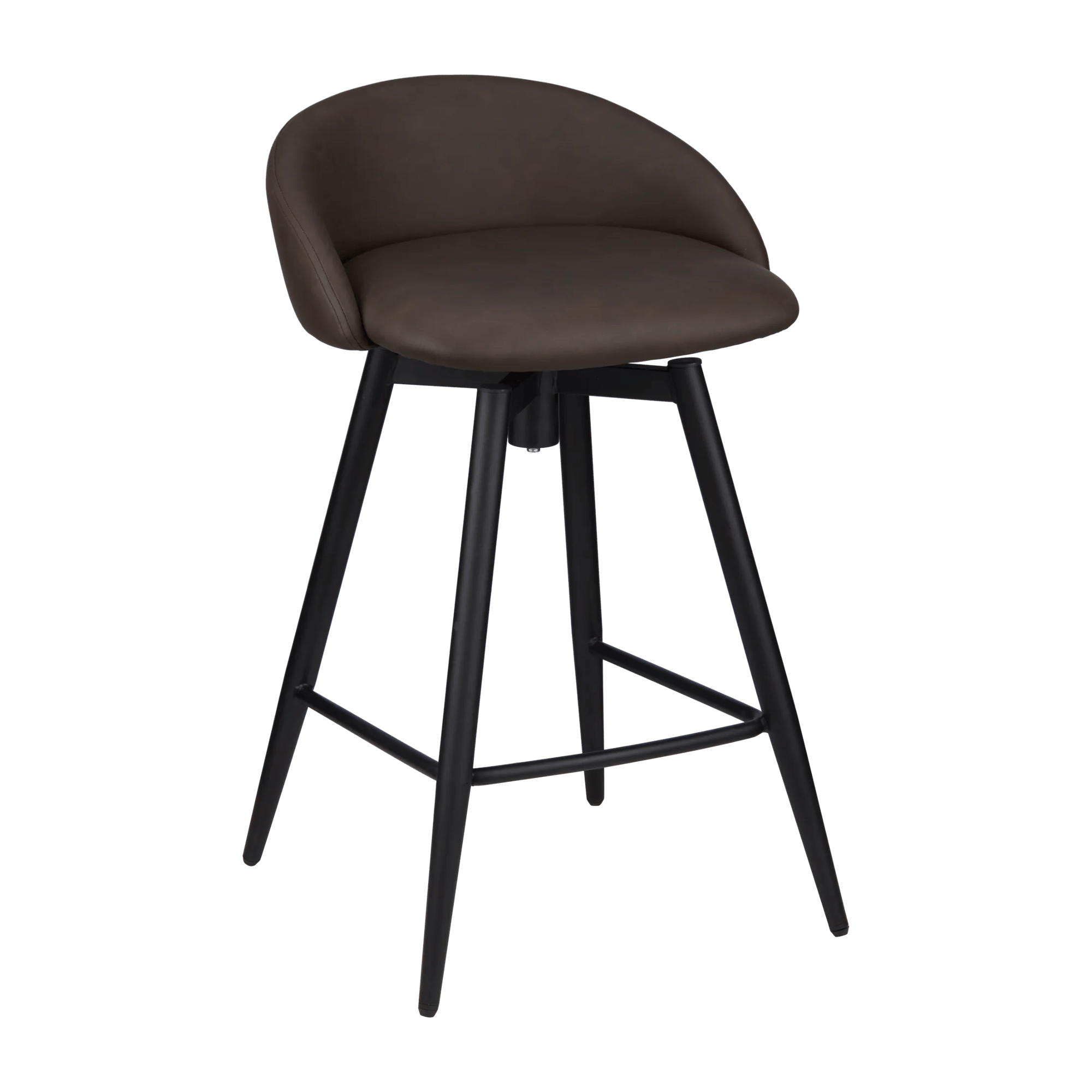 Tabouret de bar en tissu et métal