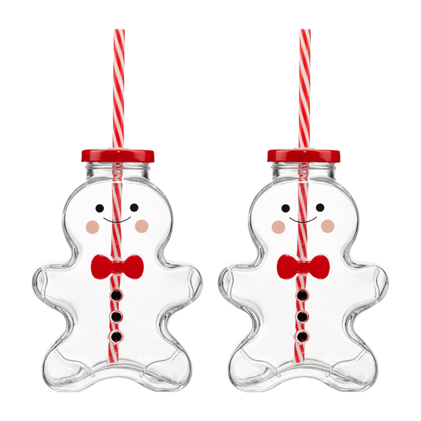 Set of 2 Gingerbread Glasses