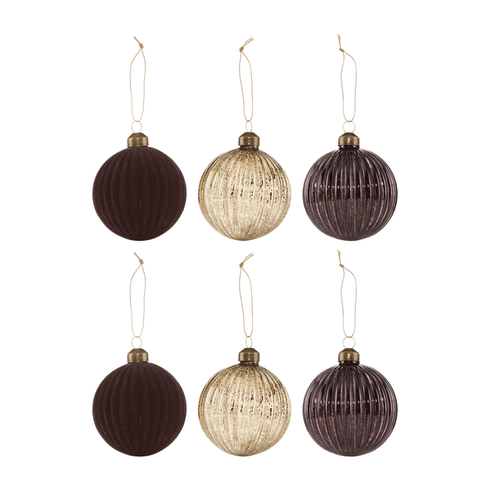 Set of 6 Mixed Ornaments