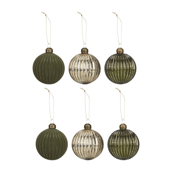 Set of 6 Mixed Ornaments