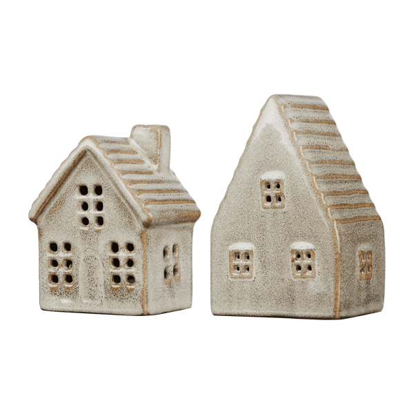 Set of 2 Decorative Houses