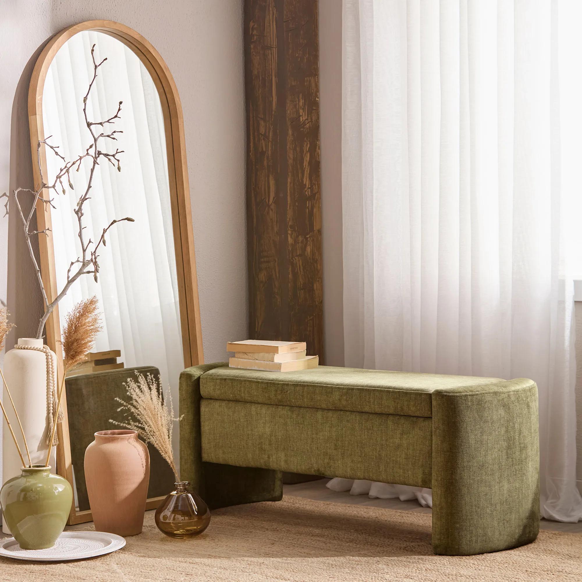 Full-Size Mirror with Wooden Arched Frame – Bouclair