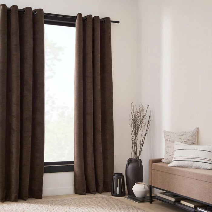 Dark Brown Tajo Panel Curtain