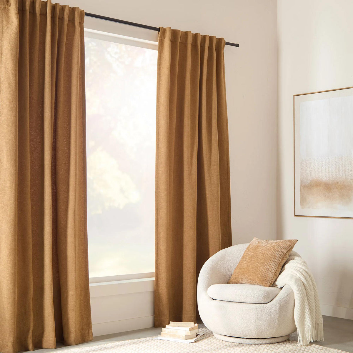 Ochre Indie Panel Curtain