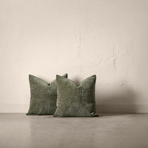 Dark Green Sierra Decorative Cushion Set of 2
