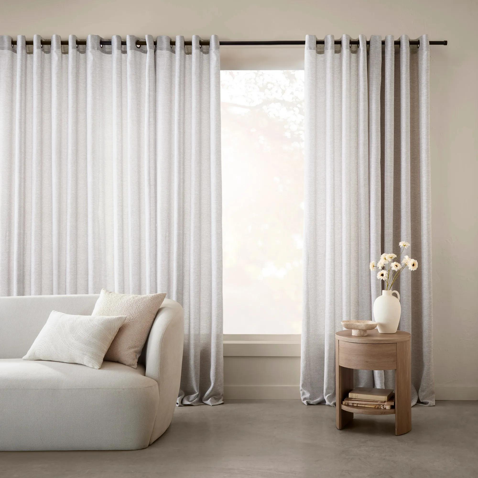Grey Merlot Sheer Curtain