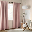 Pink Taha Rod Pocket Back Tab Blackout Curtain