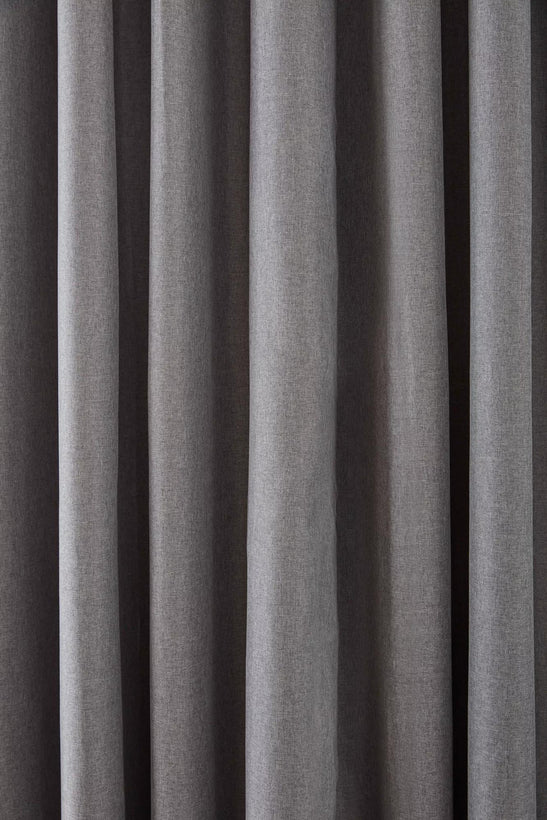 Rideau coupe-lumière Chambray Gris Charbon
