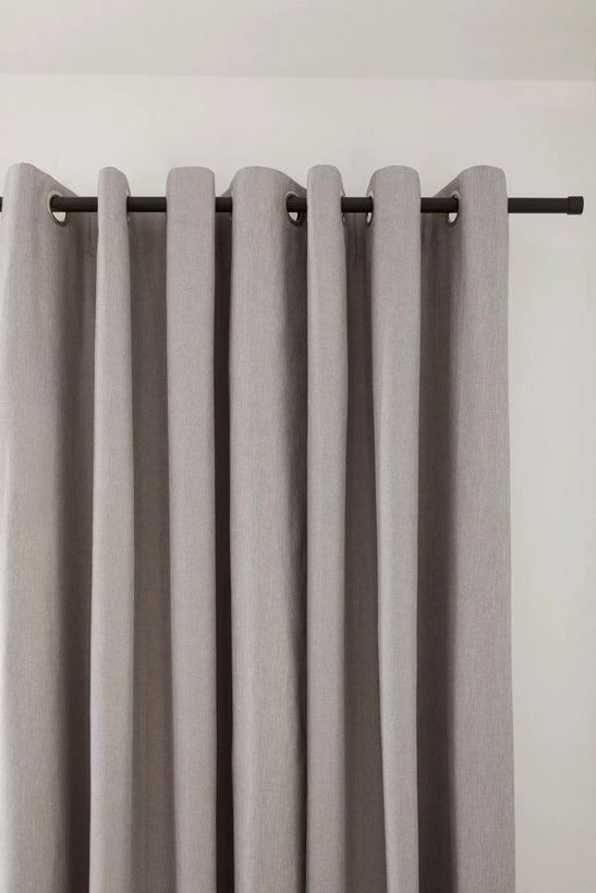 Rideau coupe-lumière Chambray Gris Pâle