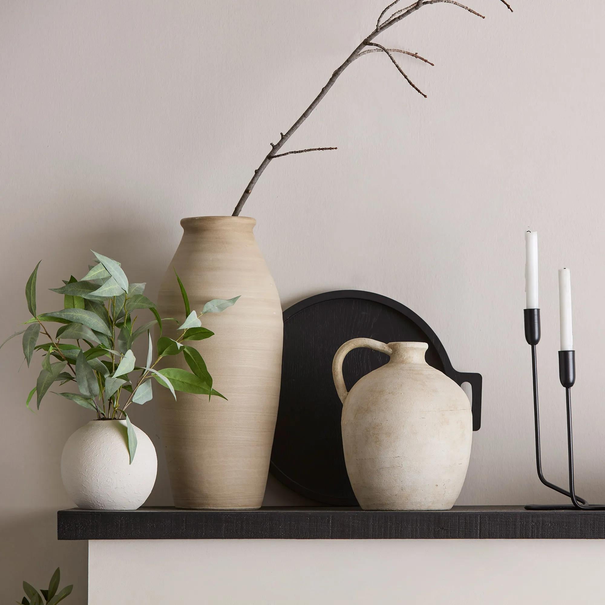 Vase Noir Mat, Vase Moderne, Conteneur De Fleurs De Décoration De Table