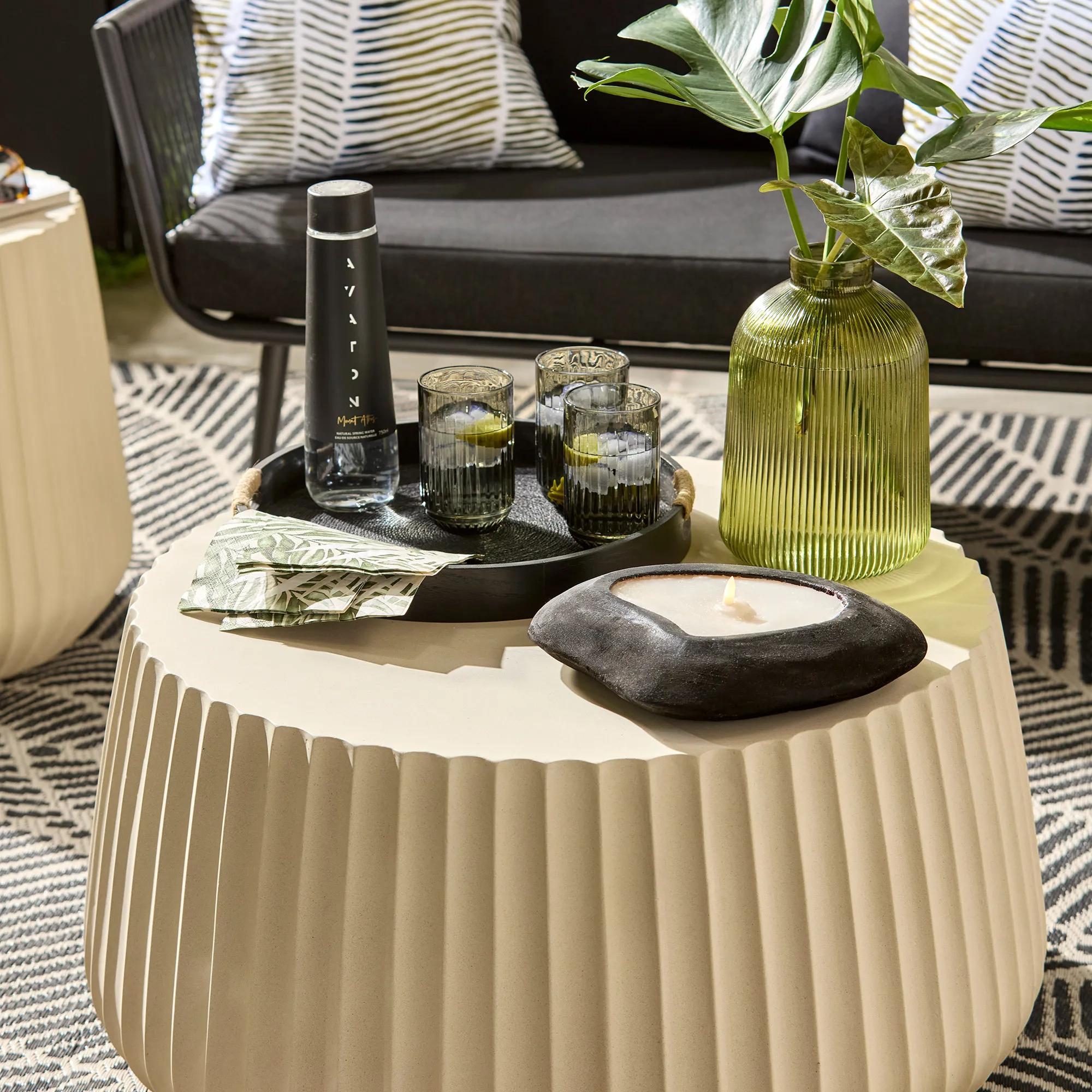 Vase design Bulle empilable - Gris Fumé