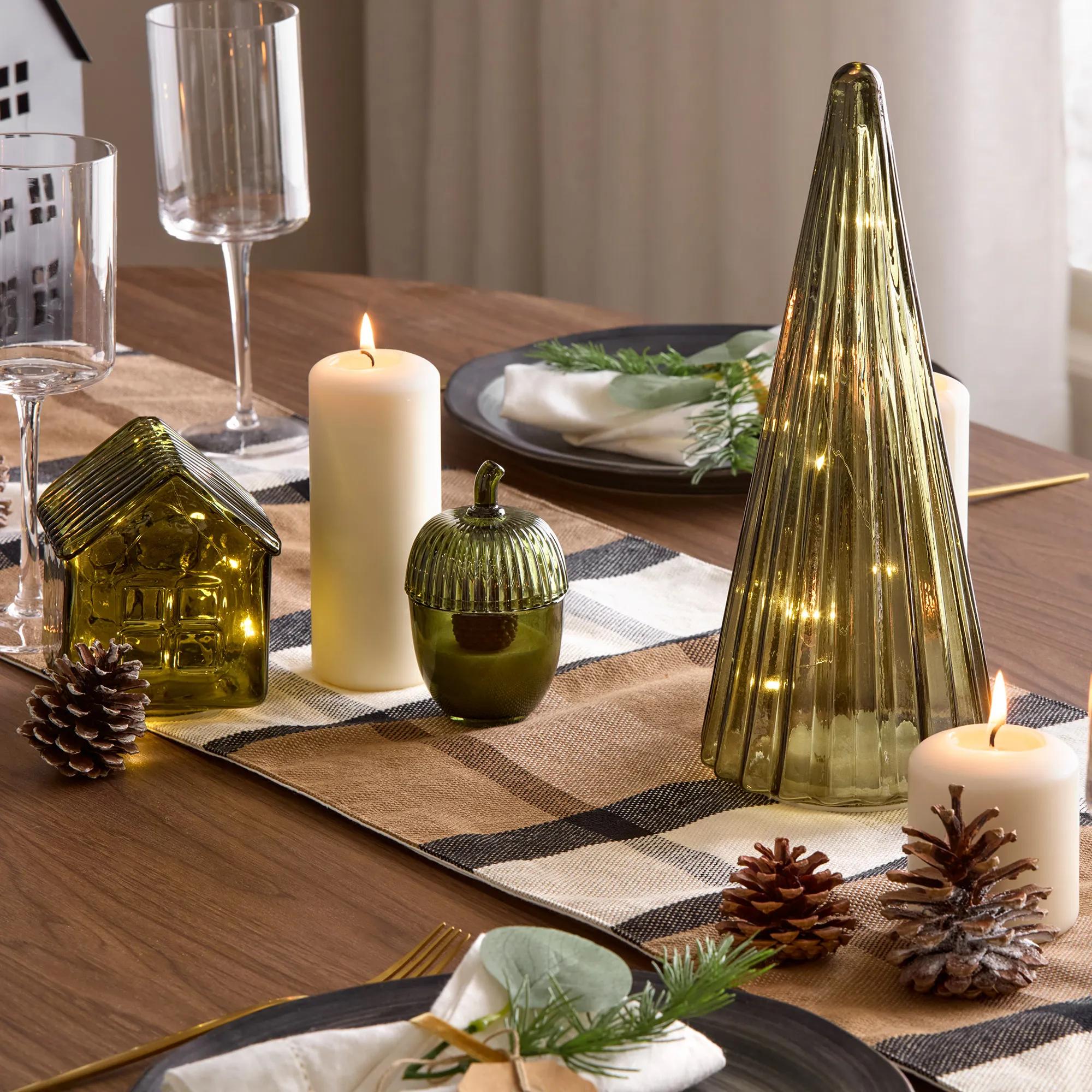 Arbre décoratif en verre LED