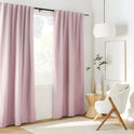 Pink Taha Rod Pocket Back Tab Blackout Curtain