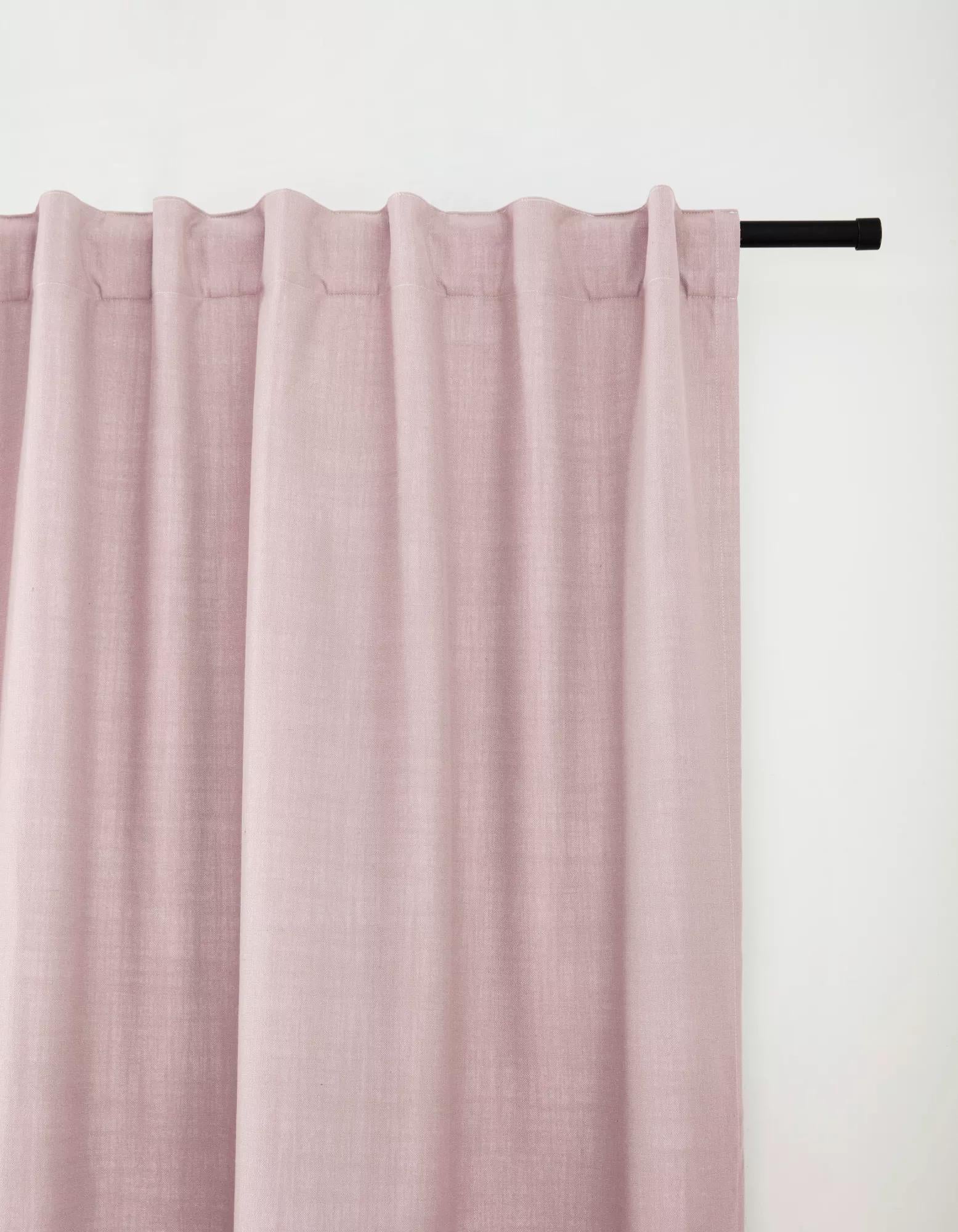 Pink Taha Rod Pocket Back Tab Blackout Curtain – Bouclair