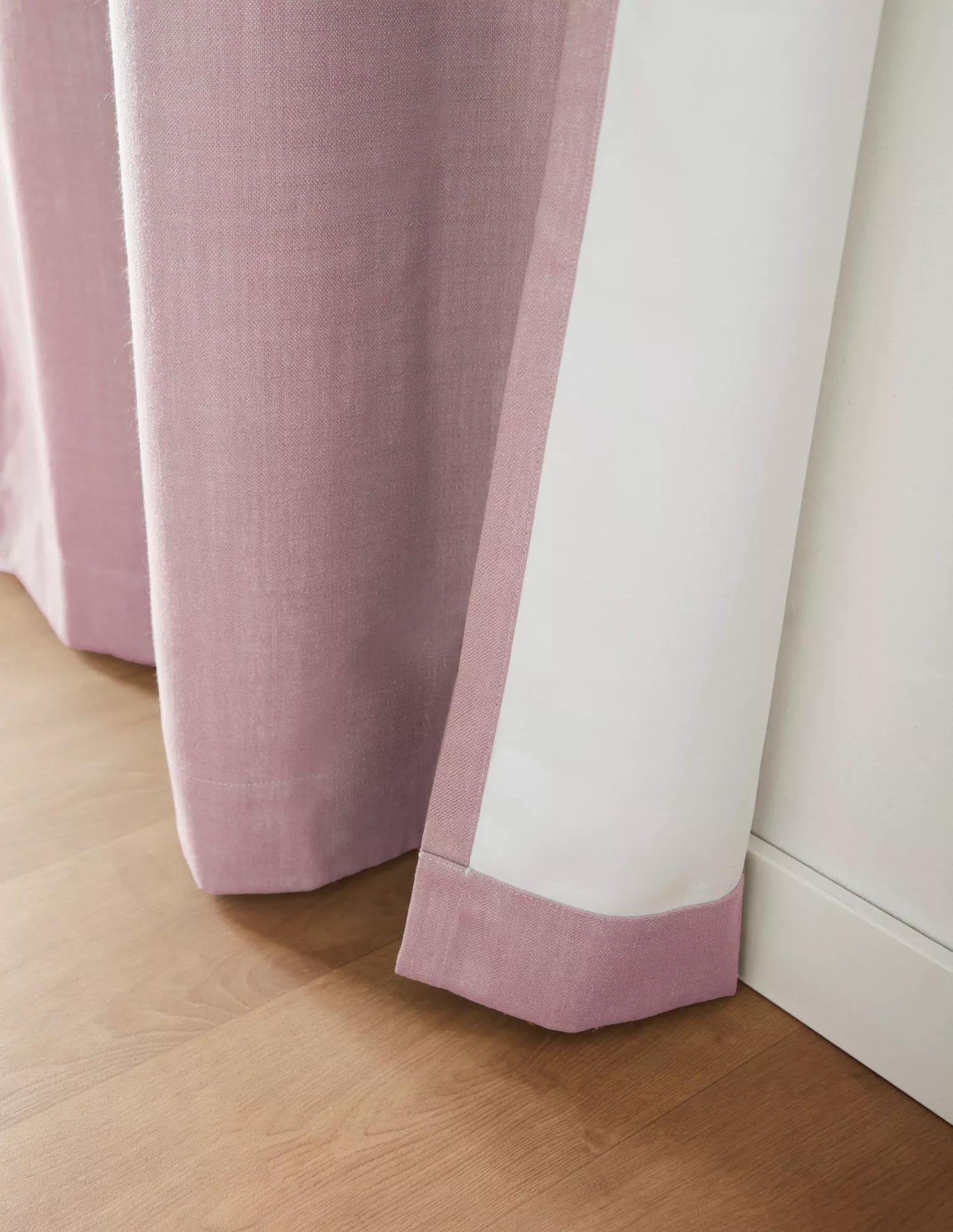 Pink Taha Rod Pocket Back Tab Blackout Curtain – Bouclair
