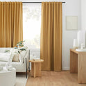 Ochre Taha Rod Pocket Back Tab Blackout Curtain