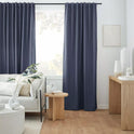 Indigo Taha Rod Pocket Back Tab Blackout Curtain