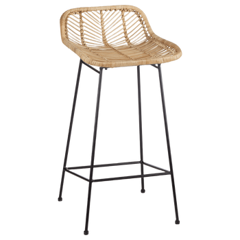 Rattan And Metal Counter Stool, Wicker Bar Stools Canada