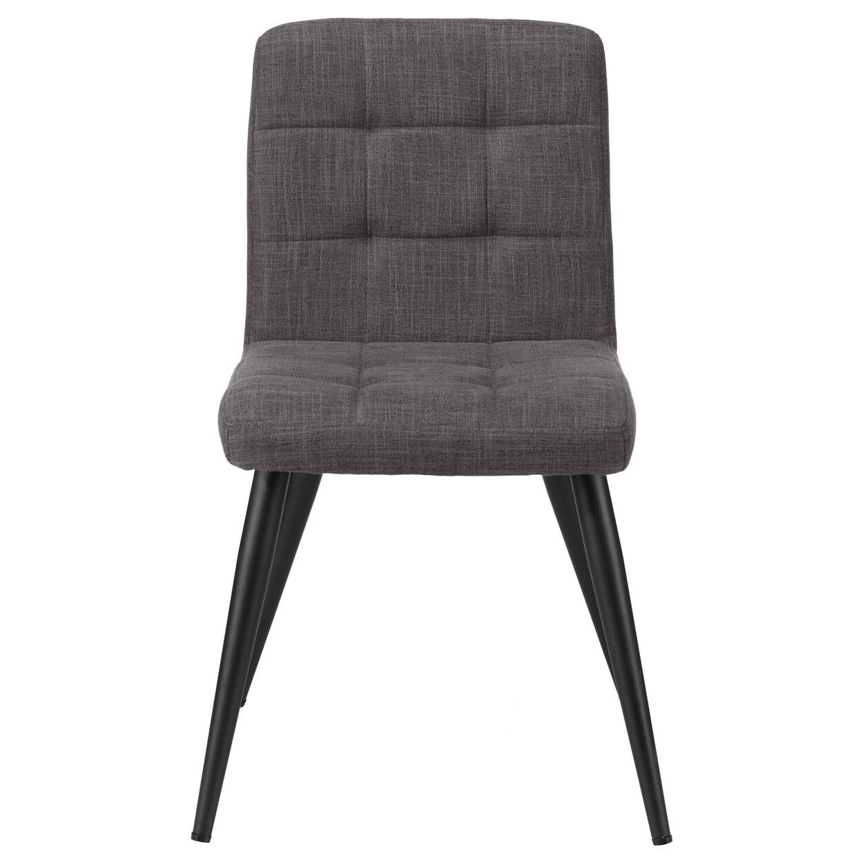 tufted chita fabric and metal dining chair